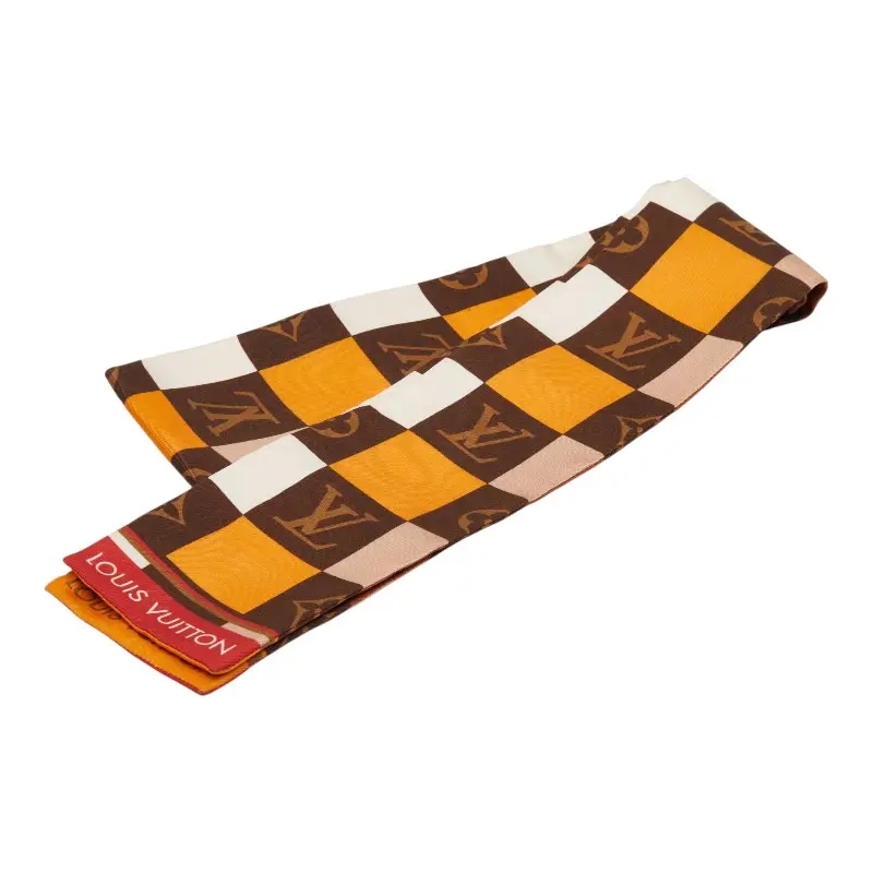 Pre-owned Louis Vuitton Silk Small Leather Goods Monogram Scarf