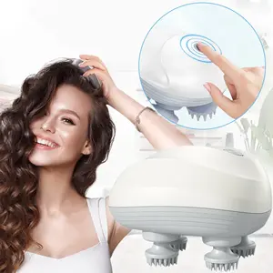 Handheld Electric Scalp Massager Waterproof, Portable Pet Massager for Dogs Cats, Cordless Electric Head Massager Comfort, Gifts for Women Men TikTokShopBlackFriday Silicone Adjustable Daily Lightweight Relaxing