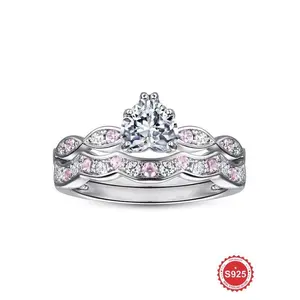 S925 Sterling Silver Heart Shaped Zircon Engagement Ring, Luxury Sparkle Heart Zircon Engagement Ring, Ladies Fine Jewelry Anniversary Gift