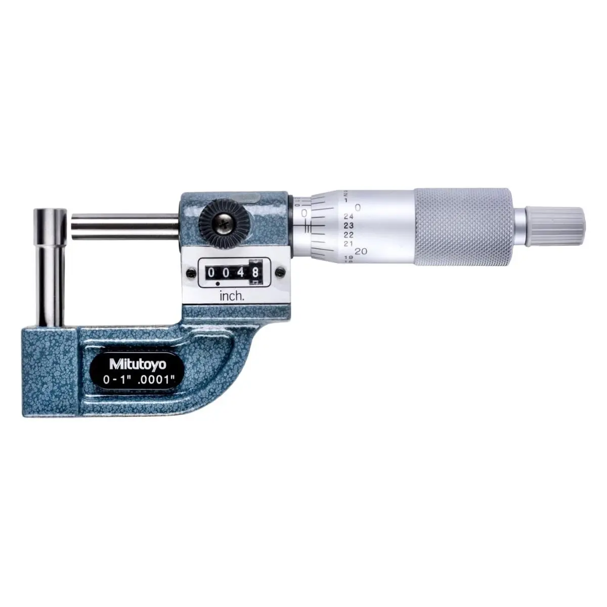 Mitutoyo 295-314 Ratchet Analog Constant Force Precision Counter Micrometer Tube, 0-1in Industrial Measuring Tool for Tubing Wall Measurement, Strict Quality Control, High Craftsmanship, Reliable Office/Industrial Micrometers, Everlasting Reliability