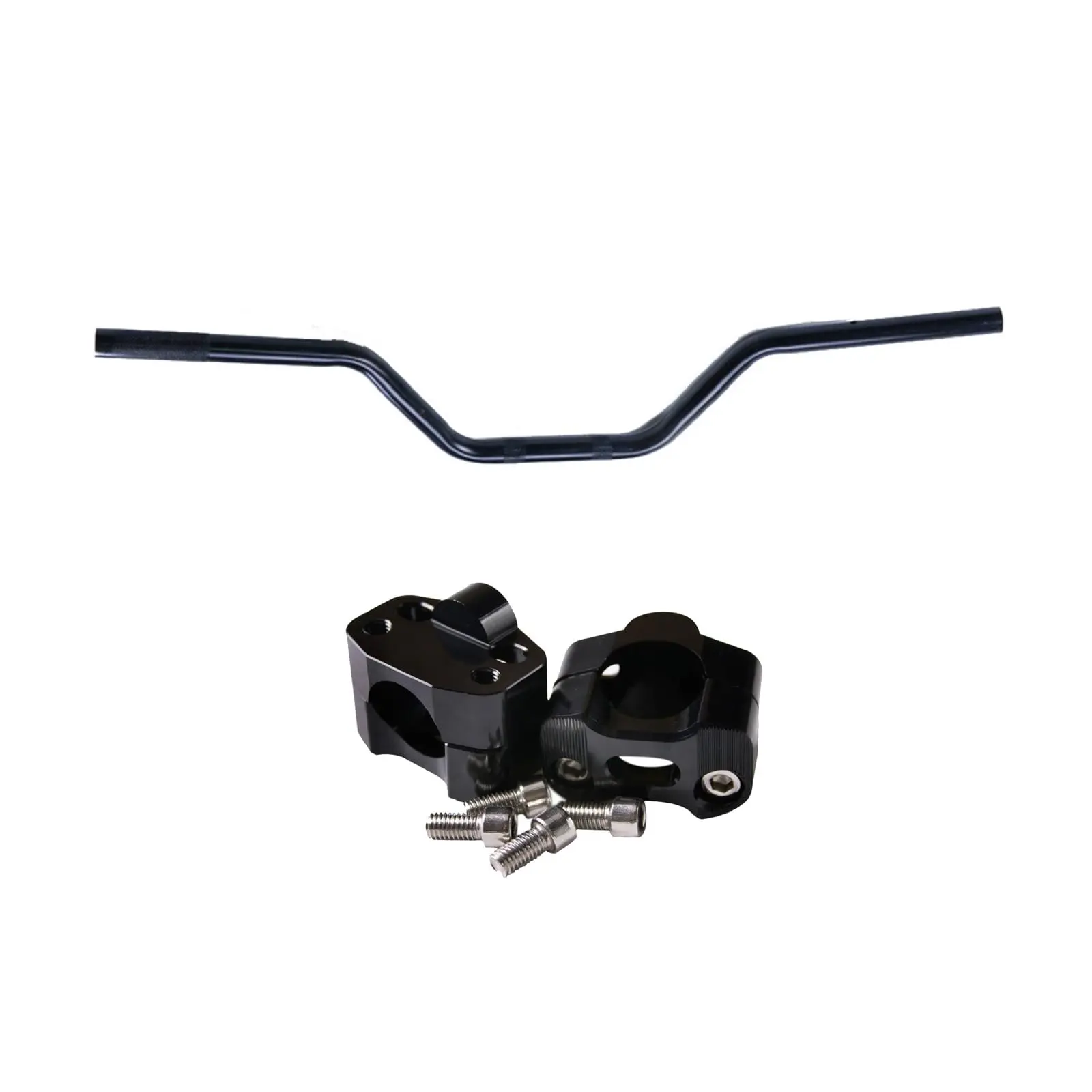 1 1/8" Fat Bar Handlebar & Mount Riser Clamps for Dirt Pit Bike Offroad Motorcycle Go Kart Karting ATV UTV Drift Trike Golf Cart Quad Buggy Dune Moped Lawn Mower Four Wheeler Tricycle CRF YZF RM