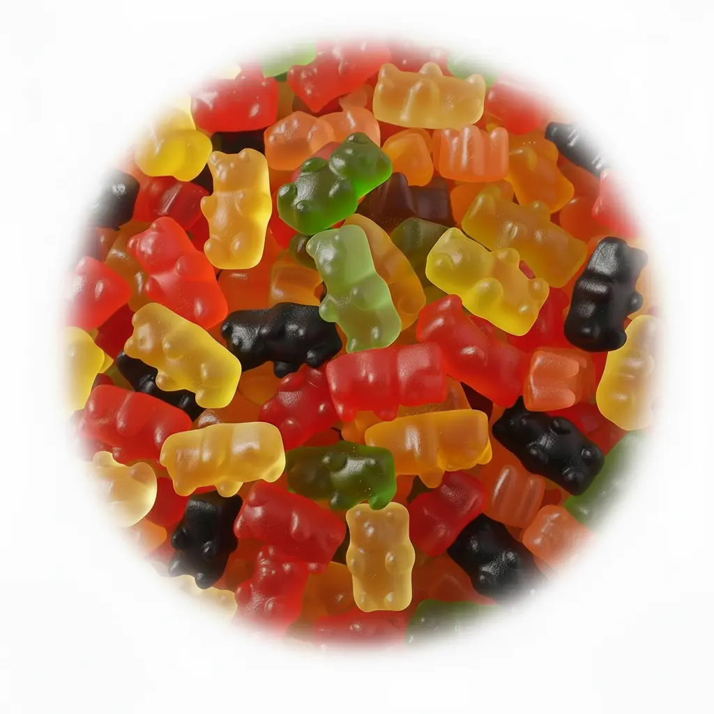 Assorted Flavor Gummy Bears Soft Chewy Sweet Fruity Candy Mix Snack Pack