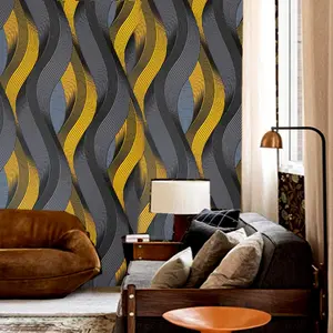 3D Striped Self-Adhesive Decorative Wallpaper, Moisture-Proof for Living Room Bedroom Dining Area Decor, Peeling Peel-And-Stick, Perfect Housewarming Gift