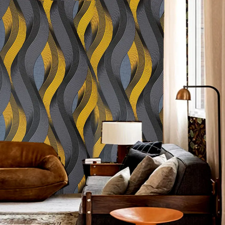 3D Striped Self-Adhesive Decorative Wallpaper, Moisture-Proof for Living Room Bedroom Dining Area Decor, Peeling Peel-And-Stick, Perfect Housewarming Gift
