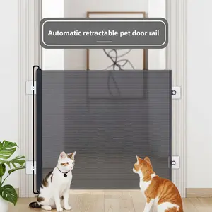 Quick Setup Retractable Pet Gate – Drill-Free, Indoor Barrier for Pets