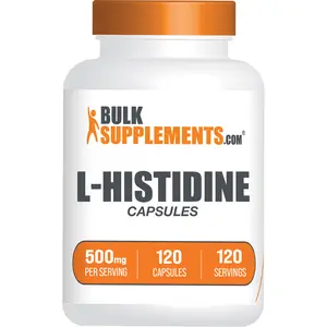 BulkSupplements - L-Histidine Capsules - Immune - Athletic Performance - 120 Capsules - 500mg per Serving