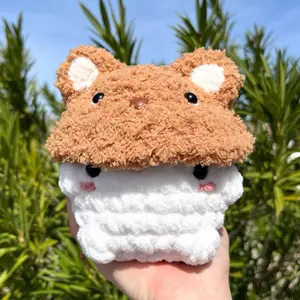 Crochet chunky mushroom boi