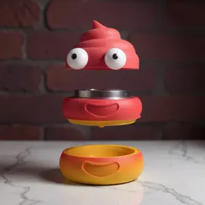 Emoji shape coffee bean grinder, 4 layer coffee bean grinder.