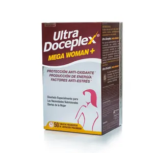 Ultra Doceplex Mega Woman+ Vitamin Supplement - 50 Capsules, Gluten-Free, GMO-Free Dietary Aid for Optimum Fitness with Zinc, Antioxidants, Metabolism Support & Energy Boost, Made in El Salvador