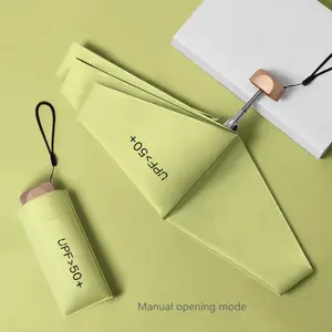 Lightweight Foldable Umbrella, 1 Count/8 Counts 6-rib Sunny & Rainy Dual Use Pocket Umbrella, Portable Mini Umbrella for Outdoor Activities