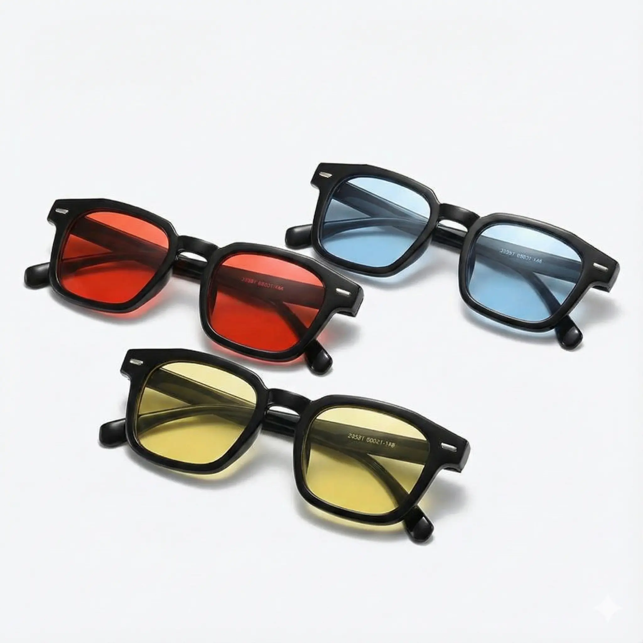 UV400 Protection Oversized Sunglasses Set 3 Pack Retro Vintage Square Shades Amazon.com: QYVEWY 3 Pairs Oversized Square Sunglasses for  main image 2