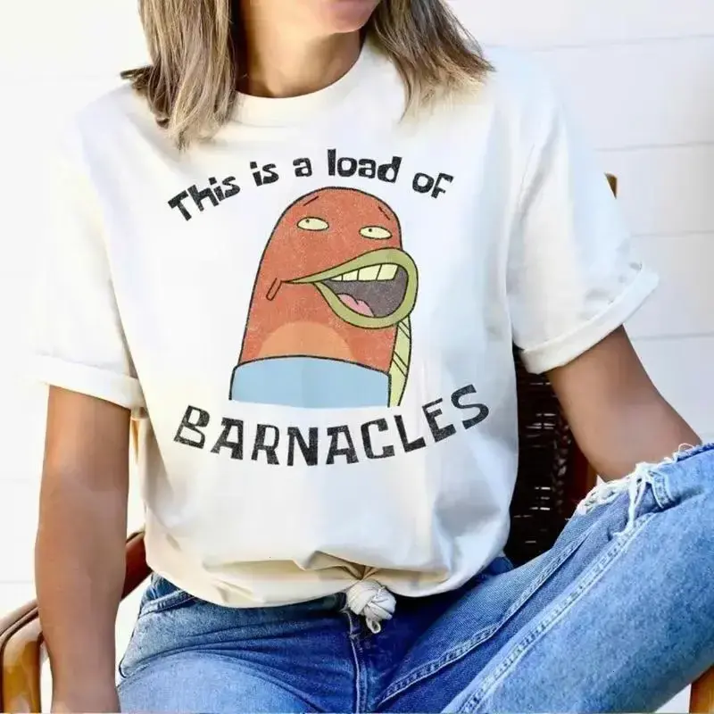 This Is A Load Of Barnacles Shirt, Funny SpongeBob And SquarePants Shirt, Graphic SpongeBob Tee, Crewneck, For Men, For Women, Full Size, Full Colors