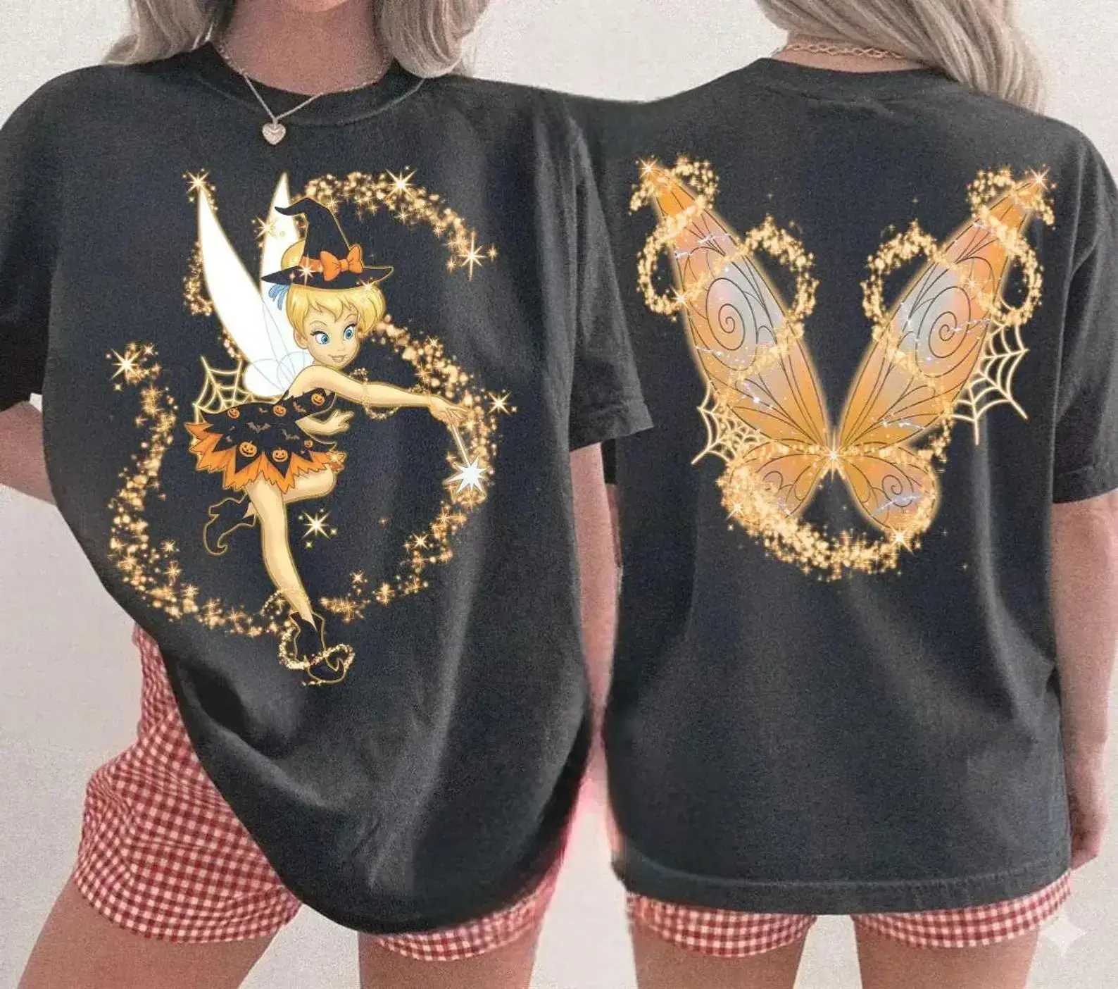 Vintage WDW Peter Pan Tinker Bell Halloween Shirt, Tinkerbell Princess Tee, Retro WDW Princess Shirt, Fairy Style Shirt