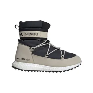 adidas Mens Moonboost High Round Toe Pull On Casual Boots Ankle - Black