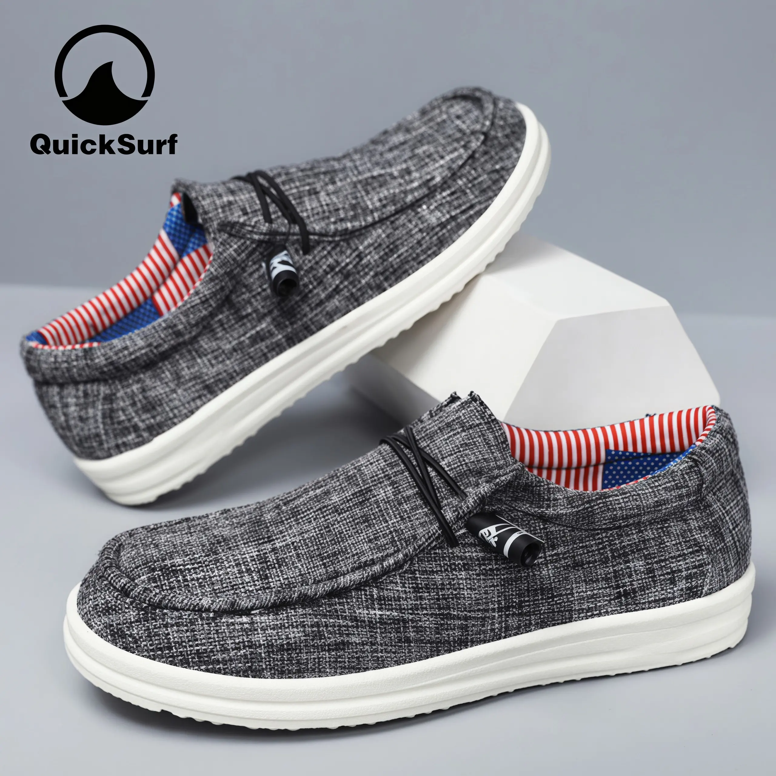 Men's Casual Slip-on Canvas Loafers - Comfortable Casual Sports Shoes , Soft, Perfect for Casual Dressing And Outdoor Activities Holiday Shoes | Round Toe Design