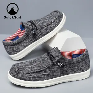 Men's Casual Slip-on Canvas Loafers - Comfortable Casual Sports Shoes , Soft, Perfect for Casual Dressing And Outdoor Activities Holiday Shoes | Round Toe Design