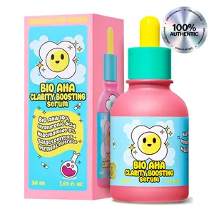 Smilebloom KKOCH Bio-AHA Clarity Boosting Face Serum - Official Product Serum w/ Mild Exfoliation Lactic Acids, Probiotics & Niacinamide (1.69 fl oz)