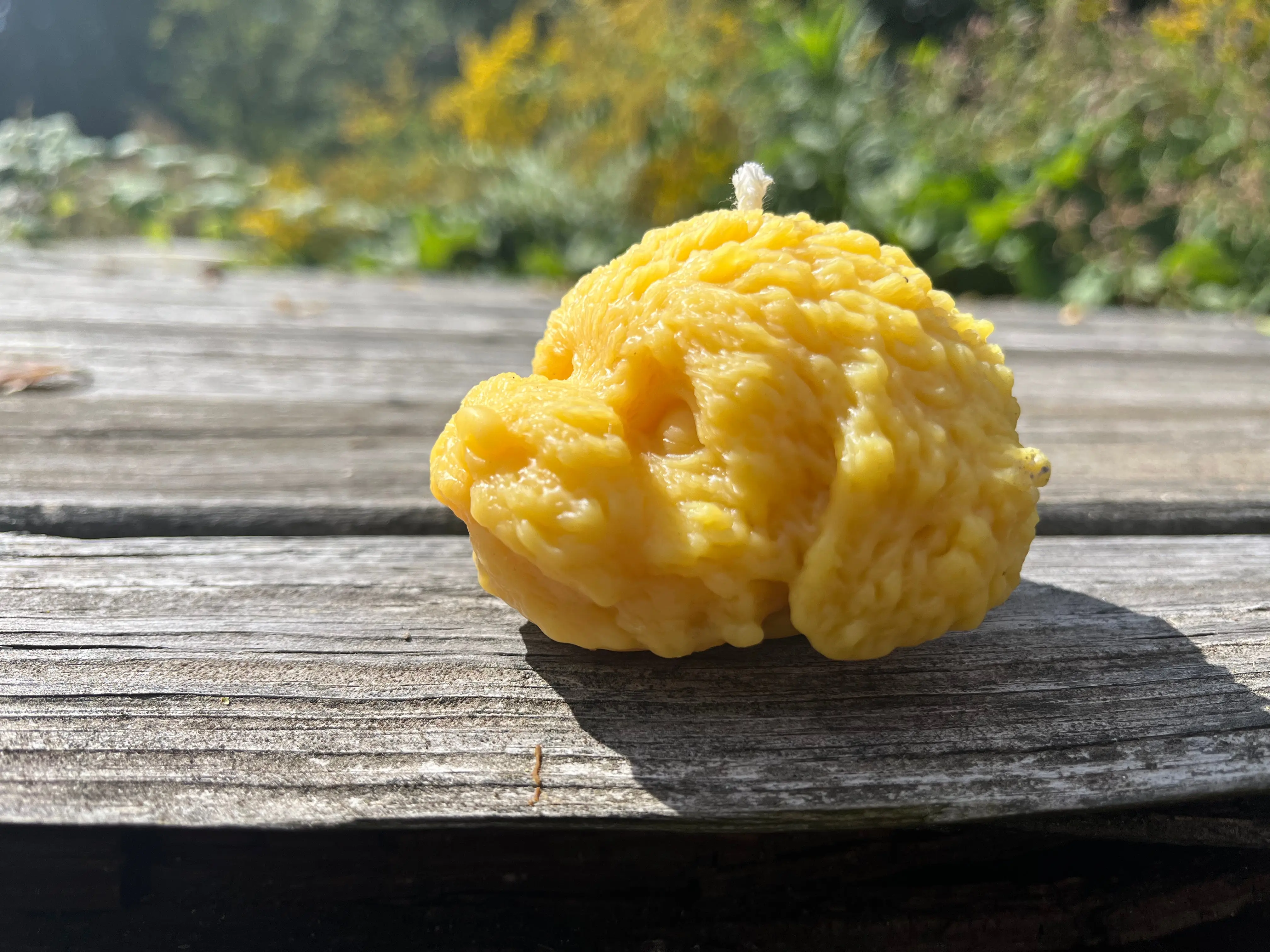 All Natural Animal-Shaped Beeswax Puppy Face Candle, Home Decor & Home Supplies Accent Piece, All Natural Candles, Animal-Shaped Candles