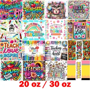 Teacher Sublimation Tumbler Wraps  Educator School