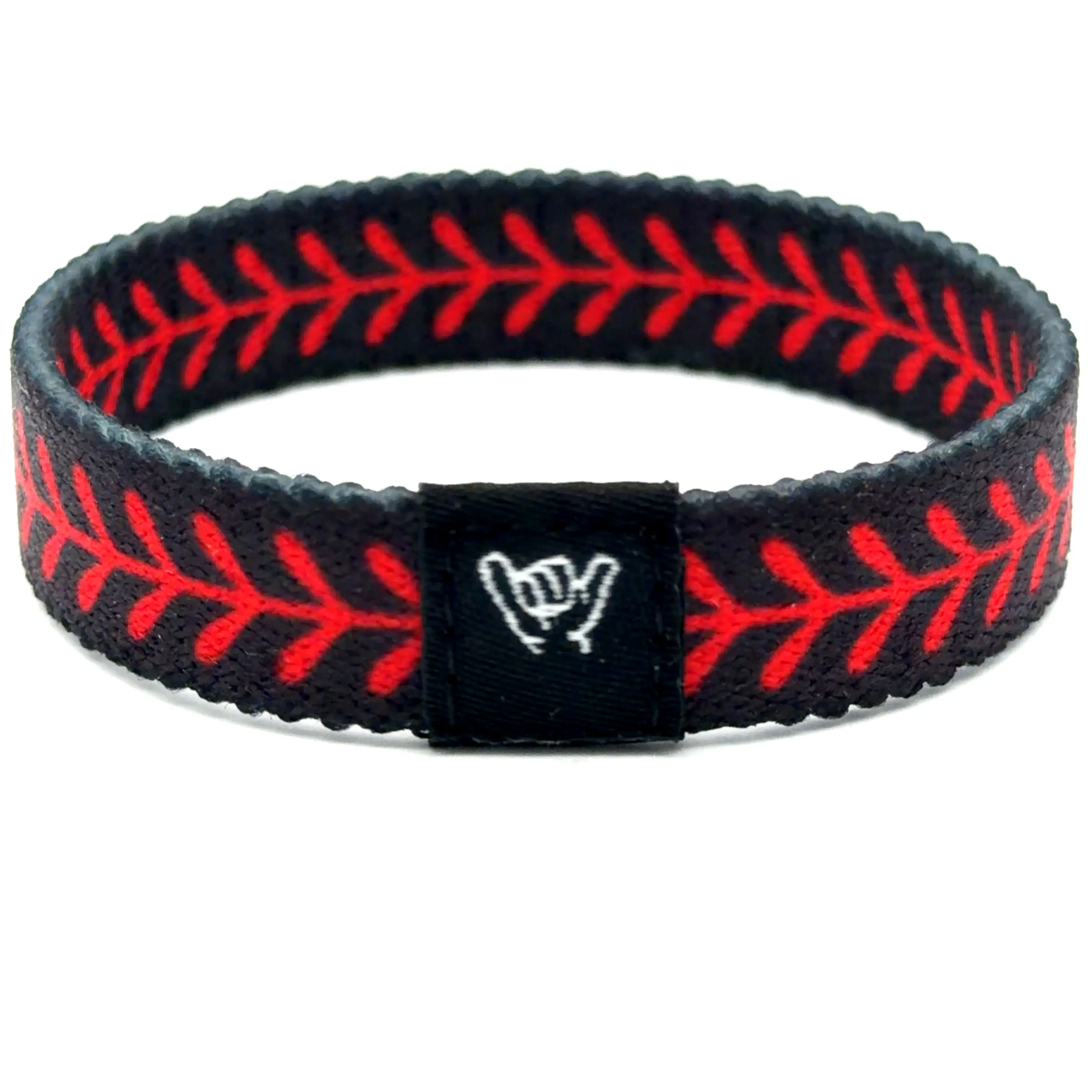 Black Baseball Wristband Bracelet