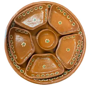 CLAY PLATTER WITH DIVISIONS Traditional