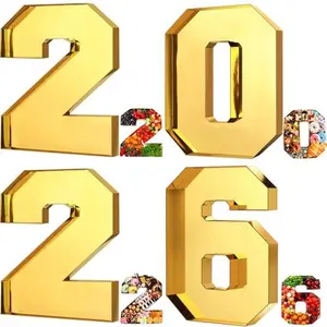 2026 Graduation Charcuterie Board Fillable Number 2026 Large 13.7'' Plastic Boxes Tray for Charcuterie Chocolate Candy Snack Cupcakes Grad Party Supplies