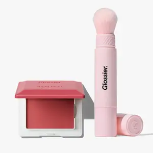 Cloud Paint Plush Blush + Brush Duo: Seamless Flex Powder Blush + Dual-Ended Cheek Brush