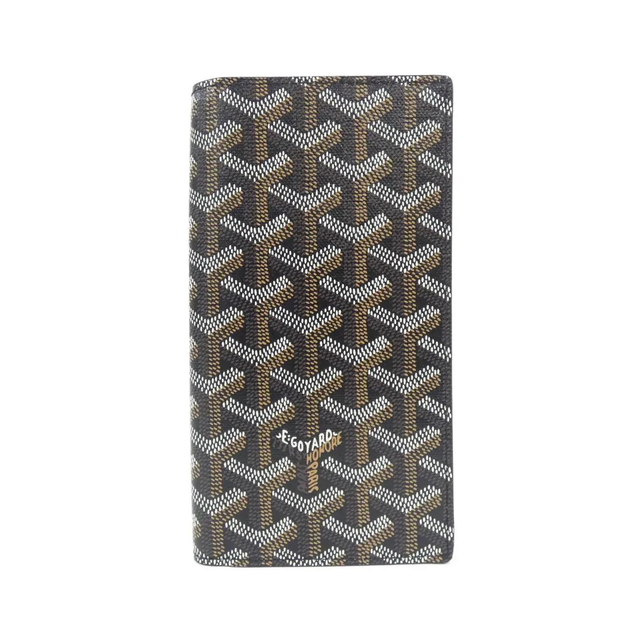 Pre-owned Goyard Canvas Small Leather Goods Saint Laurent Coated Long Wallet