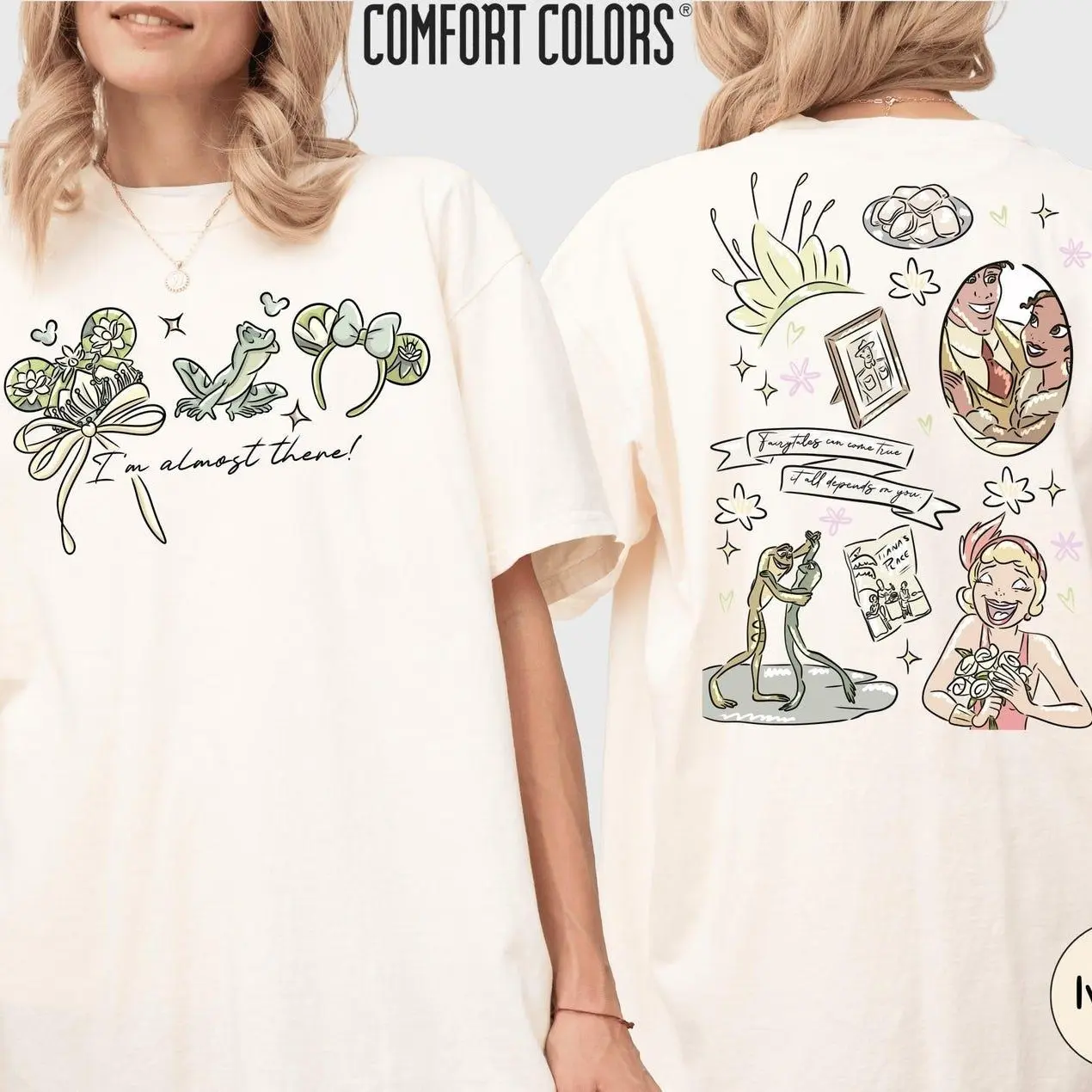Princess Tiana Comfort Colors Shirt, Princess and the Frog Fairy Tales Come True Magical Bayou Tee