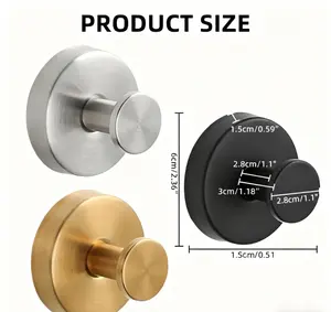 2 Pack Suction Cup Hooks for Wreaths on Glass, No Drill Suction Cup Hooks, Wreath Hangers for Front Door, Metal Towel Hooks for Shower Bathroom Mirror