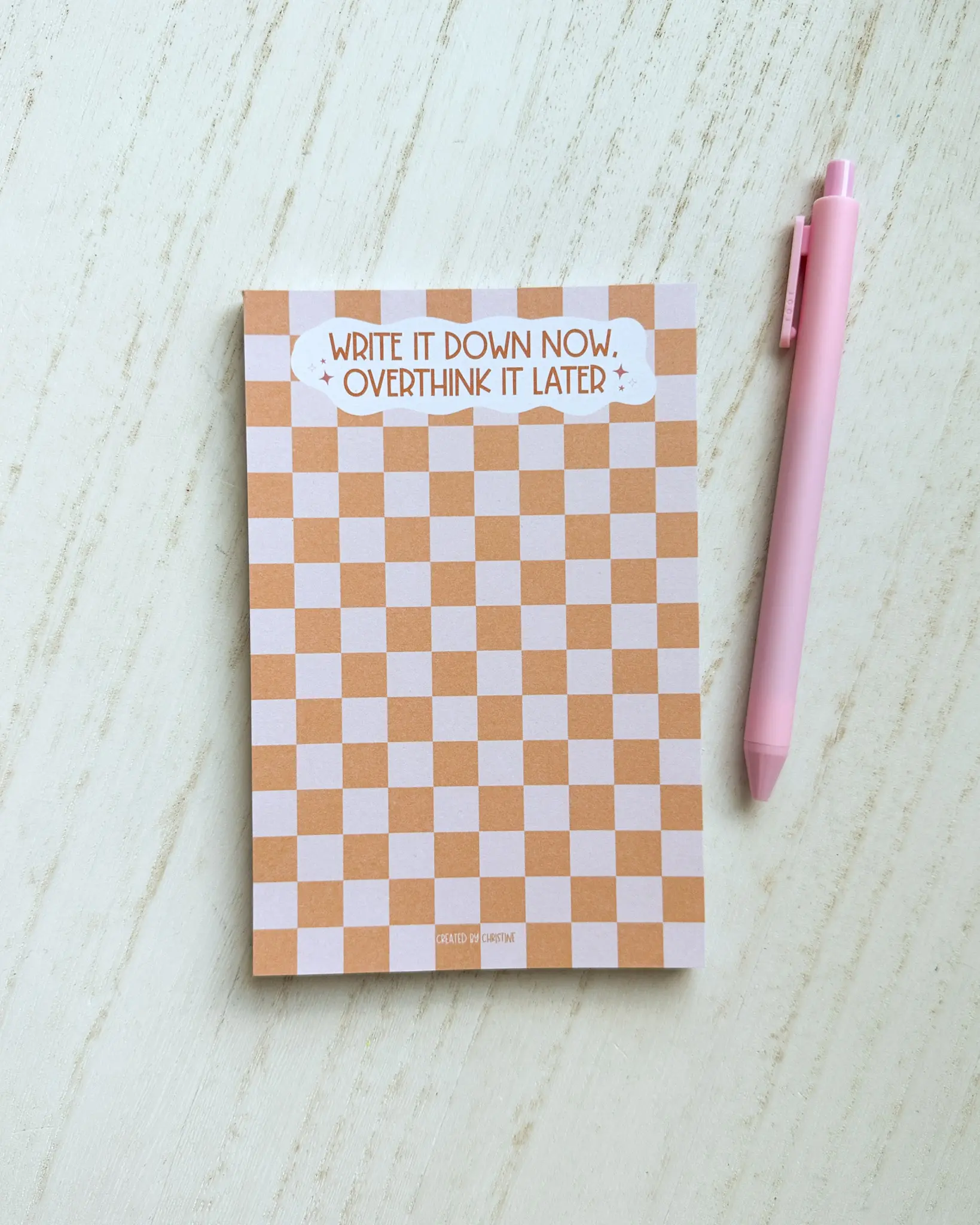 Overthink It Later Notepad 4x6"