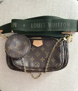 Pre-owned Louis Vuitton Coated Canvas Crossbody Bags Multi Pochette Accessoires