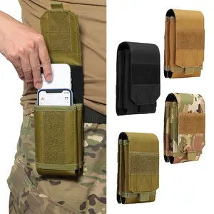 Double-Layer Phone Pouch – Fits 4.0"–6.9" Smartphones, 1000D Nylon, Multi-Pocket Design, Easy Installation