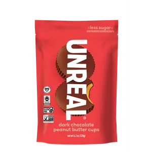 Dark chocolate peanut butter cups - 6 everyday bags (8 cups per bag)