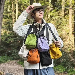 2-in-1 Water Bottle Holder Crossbody Bag with Phone Pocket – Lightweight Multifunctional Sports Sling Bag for Cycling, Hiking & Gym, Portable Cup Carrier Shoulder Bag for Travel, Walking, Running & Outdoor Activities