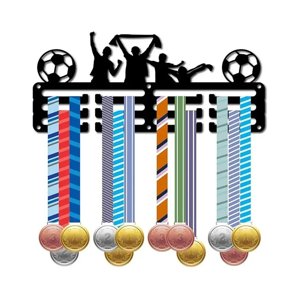 Iron Medal Holder, 1 Count Wall Mounted Medal Display Rack, Medal Storage Rack, Home Decor for Living Room Bedroom Study Room, Wall Mount Organizer, Storage Accessories