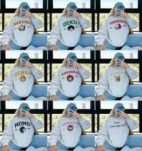 Vintage MHA Characters Anime Manga Sweatshirt Anime Fan Gift