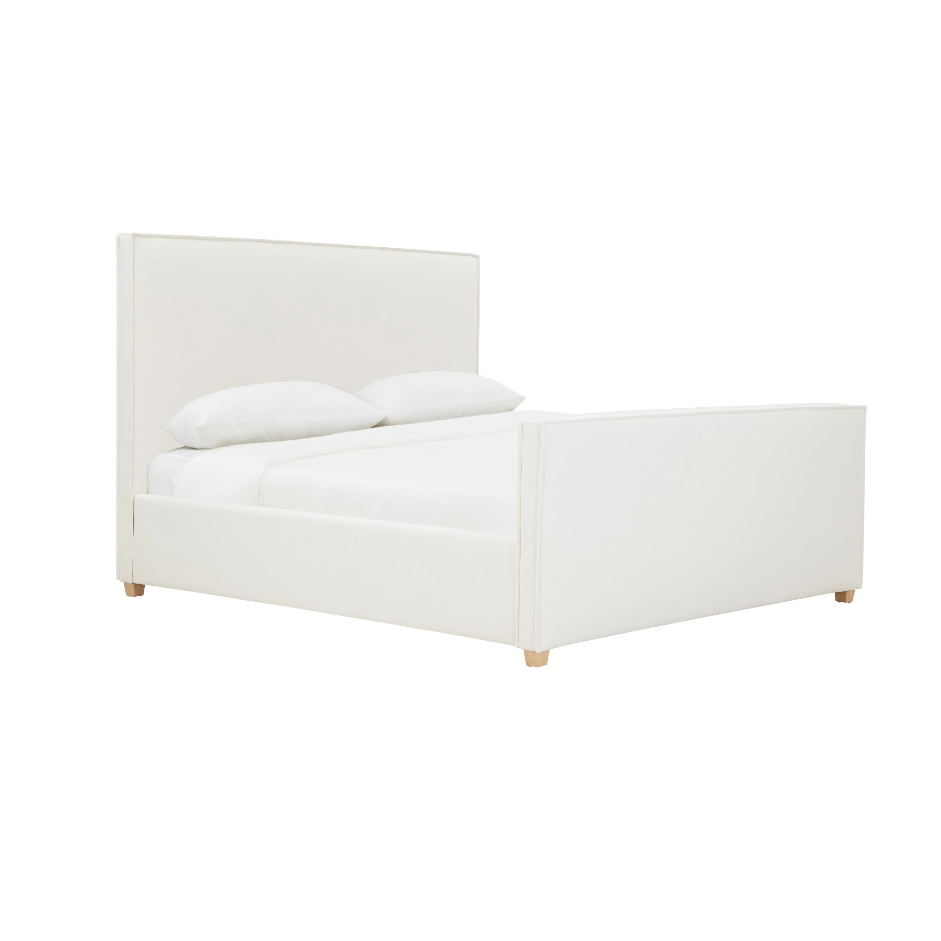 Bristol Park Ivory Contract-Grade Fabric Upholstered Bed