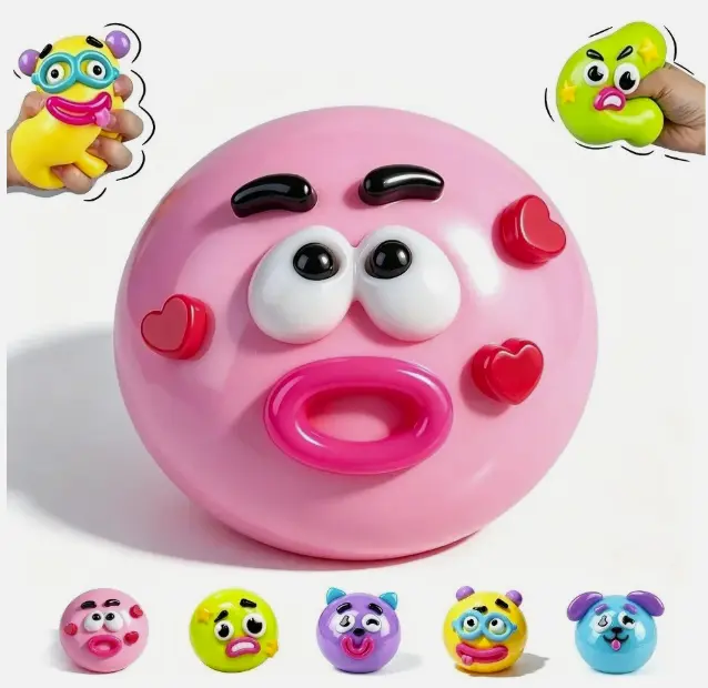 DIY Cute Face Smushers, Super Satisfying Stress Relief Toy for Kids