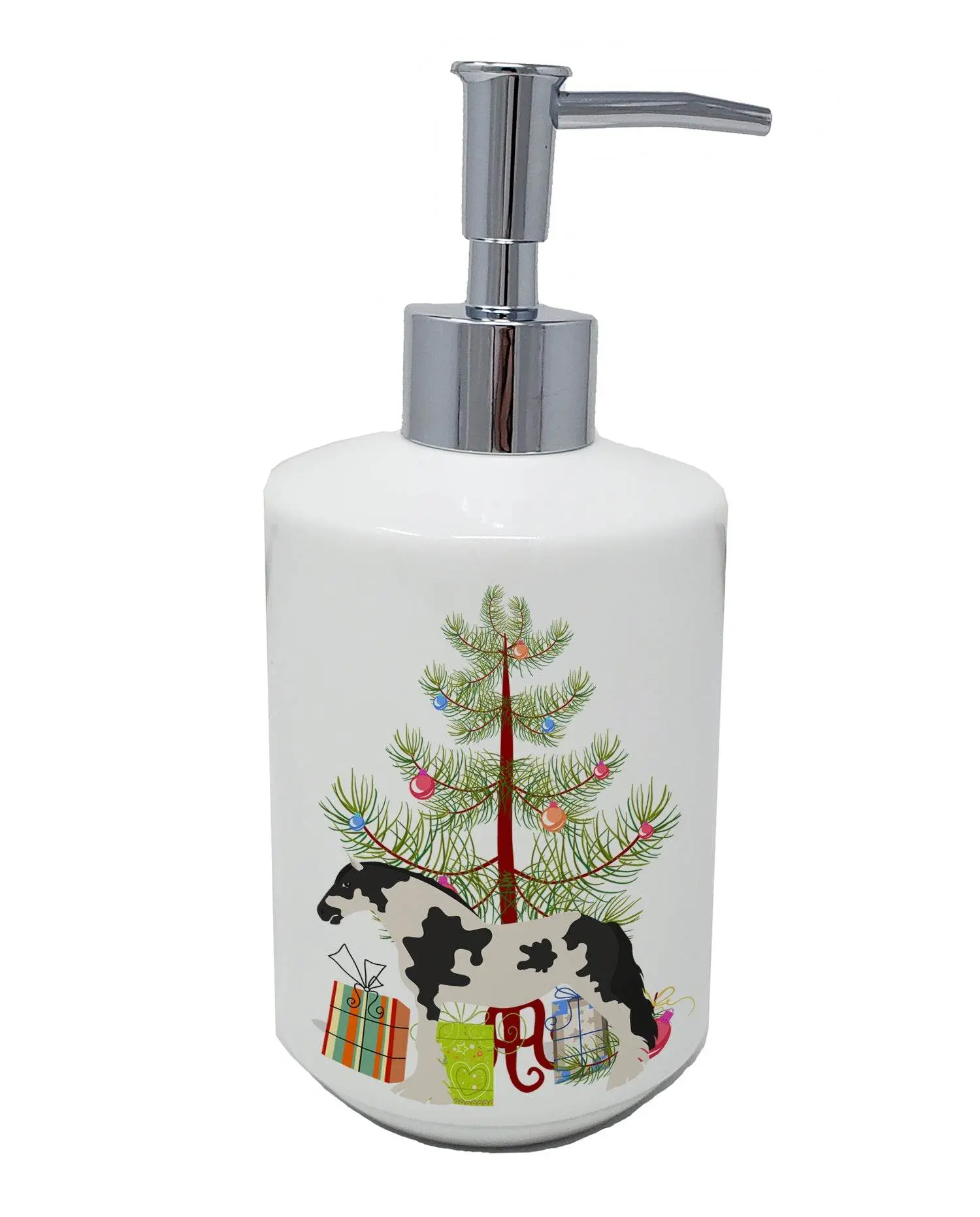 Cyldesdale Horse Christmas Ceramic Soap Dispenser