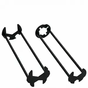 2PCS Multifunctional Sink Wrench 2026 New Basin Wrench Alloy Under Sink Wrench Faucet Tool Faucet Hose Spanner Universal Plumbing Tool Accessories for Tight Spaces Kitchen Bathroom Home (Black)