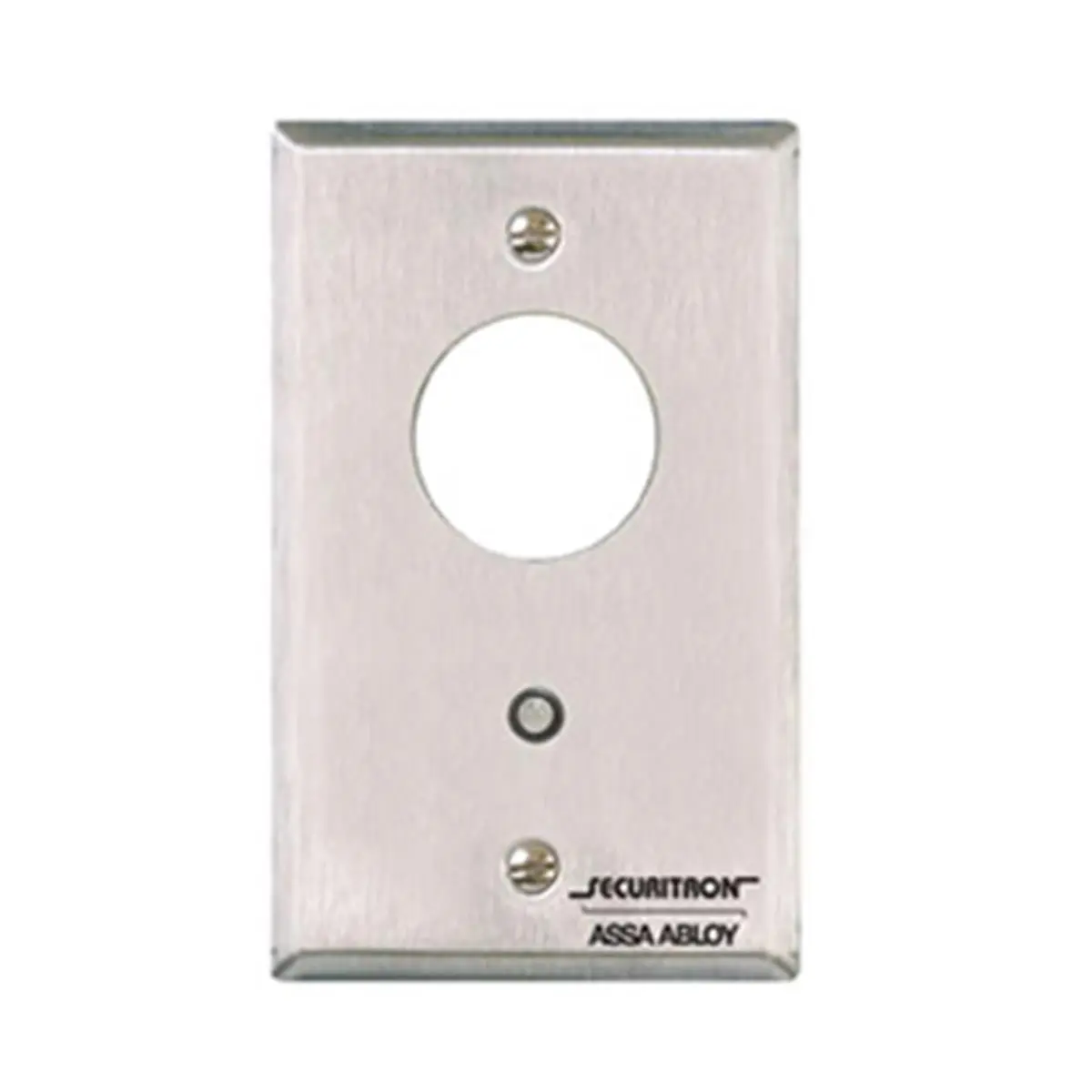 212 MAIN Securitron Single Gang Mortise Key Switch - Satin Stainless Steel Momentary Switch, 1-1/4" or 1-1/8" Mortise Cylinder, 12/24V DC Voltage, Backing Bracket, Bi-Color LED, Access Control Component for Large Appliances