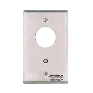 Securitron  Single Gang Mortise Key Switch Momentary - Satin Stainless Steel