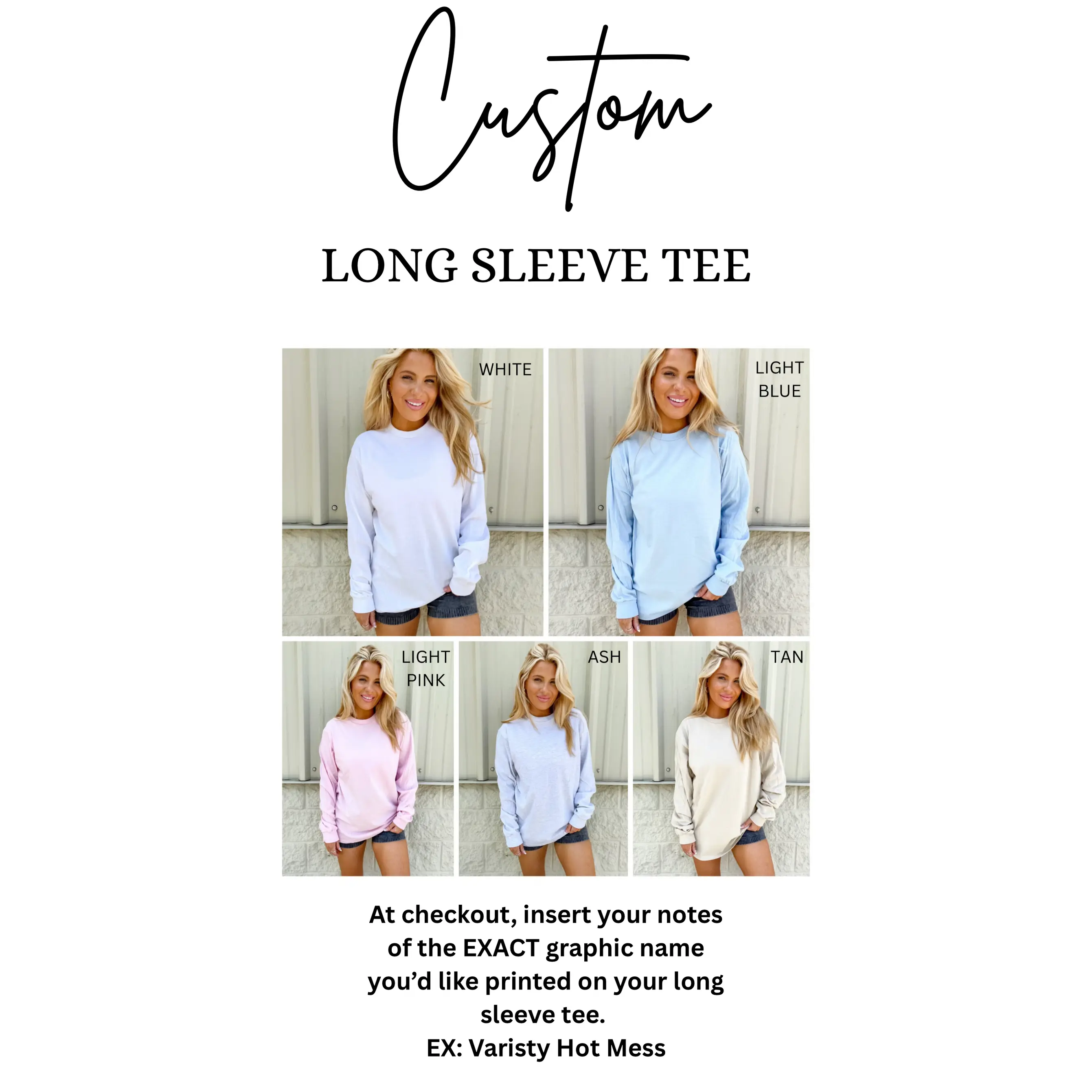 LONG SLEEVE Graphic Top