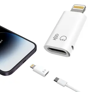 2-Pack Lightning to USB-C Adapter for Charging & Audio, 30W PD Fast Charging & Audio Jack Converter, Charge While Listening & Data Sync for iPhone, Samsung, iPad, AirPods & All Lightning Apple Devices