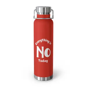 Copper Vacuum Bottle, Funny Mood Office Work Mental Personal Gift, 22oz, Insulated Tumbler, Water Bottle, Travel Mug, Coworker Present,