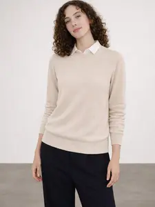 State Cashmere Women’s Basic Crewneck Cashmere Sweater