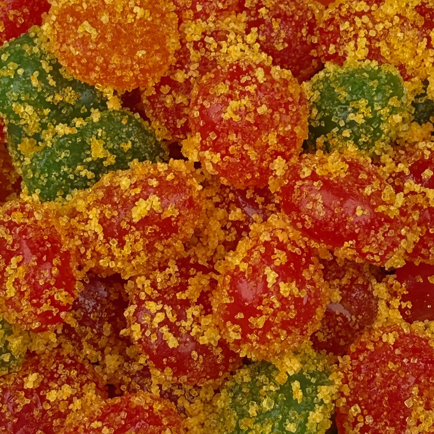 Mango Gusherz Jelly Candy, Tangy Sweet-Sour Fruity Center Gummy Snack