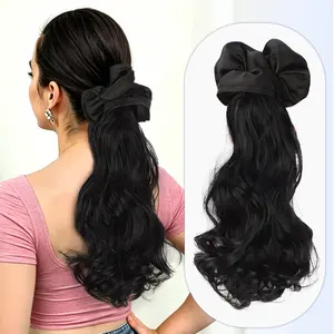 Claw Ponytail Extension for Women 14 Inch Ponytail Clip in Hair Extensions Synthetic Soft Curly Wavy Pony Tails Hairpiece for Girls Daily Use