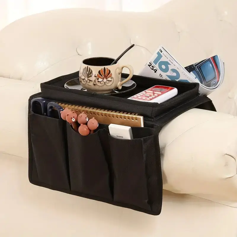 1 Piece Sofa Storage Bag, Armrest Hanging Organizer, Remote Control Holder, Couch Organizational Solution, Must-Have Home Accessory